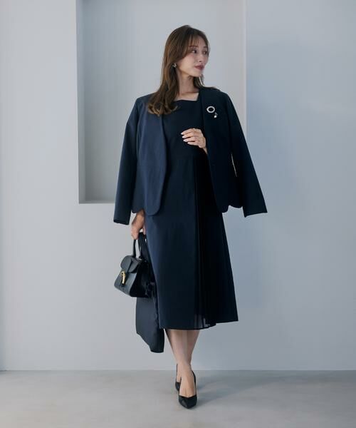 Maglie le cassetto / マーリエ ル カセット ノーカラージャケット | 《大きいサイズ》ハンサムスカラップジャケット《M Maglie le cassetto×吉田理紗》 | 詳細13