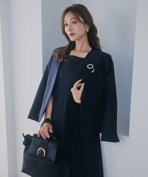 Maglie le cassetto / マーリエ ル カセット ノーカラージャケット | 《大きいサイズ》ハンサムスカラップジャケット《M Maglie le cassetto×吉田理紗》 | 詳細15