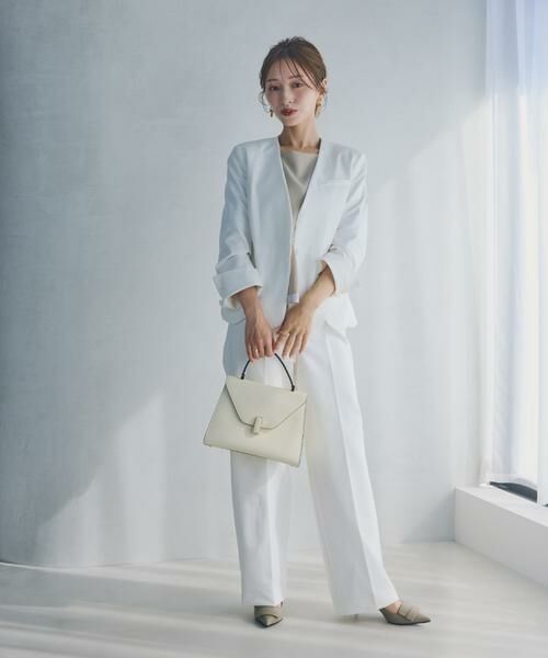 Maglie le cassetto / マーリエ ル カセット ノーカラージャケット | 《大きいサイズ》ハンサムスカラップジャケット《M Maglie le cassetto×吉田理紗》 | 詳細5