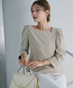 Maglie le cassetto / マーリエ ル カセット シャツ・ブラウス | 《M Maglie le cassetto×吉田理紗》華やぎペプラムブラウス