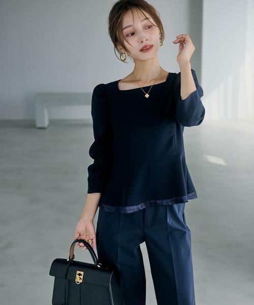 Maglie le cassetto / マーリエ ル カセット シャツ・ブラウス | 《M Maglie le cassetto×吉田理紗》華やぎペプラムブラウス | 詳細13