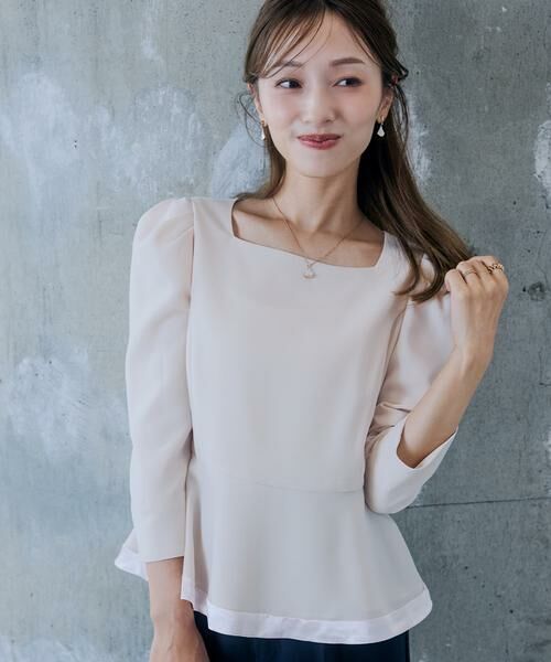 Maglie le cassetto / マーリエ ル カセット シャツ・ブラウス | 《M Maglie le cassetto×吉田理紗》華やぎペプラムブラウス | 詳細5