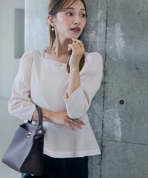 Maglie le cassetto / マーリエ ル カセット シャツ・ブラウス | 《M Maglie le cassetto×吉田理紗》華やぎペプラムブラウス | 詳細6