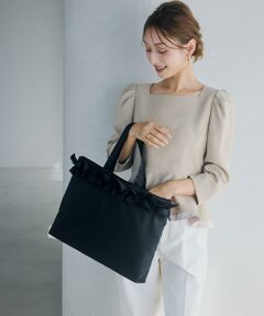 Maglie le cassetto / マーリエ ル カセット トートバッグ | 《M Maglie le cassetto×吉田理紗》フリルトートバッグ