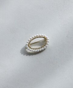 Maglie le cassetto / マーリエ ル カセット ブローチ・コサージュ | 《M Maglie le cassetto×吉田理紗》オーバルパールブローチ