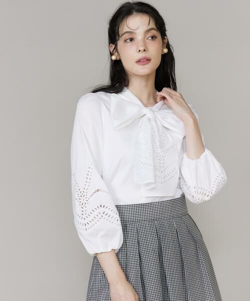 Maglie le cassetto / マーリエ ル カセット シャツ・ブラウス | ボーラーレースブラウス | 詳細15