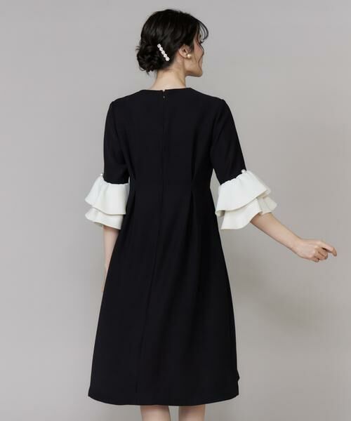 Maglie le cassetto / マーリエ ル カセット ミニ丈・ひざ丈ワンピース | 《M Maglie le cassetto》袖フリルフレアワンピース | 詳細11