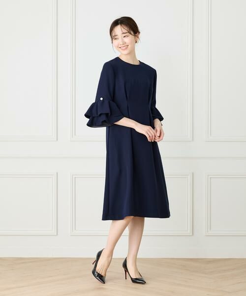 Maglie le cassetto / マーリエ ル カセット ミニ丈・ひざ丈ワンピース | 《M Maglie le cassetto》袖フリルフレアワンピース | 詳細18