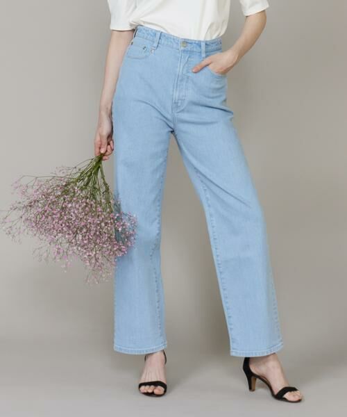 Maglie le cassetto / マーリエ ル カセット その他パンツ | 《Maglie Jeans》ハートステッチカーヴィーラインジーンズ（サックス3）