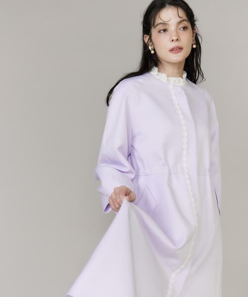 Maglie le cassetto / マーリエ ル カセット その他アウター | 《大きいサイズ》配色フラワーレースコート《M Maglie le cassetto》 | 詳細10