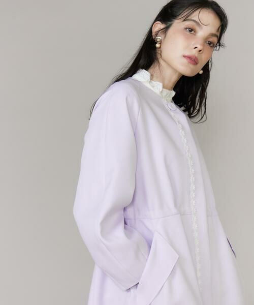 Maglie le cassetto / マーリエ ル カセット その他アウター | 《大きいサイズ》配色フラワーレースコート《M Maglie le cassetto》 | 詳細11