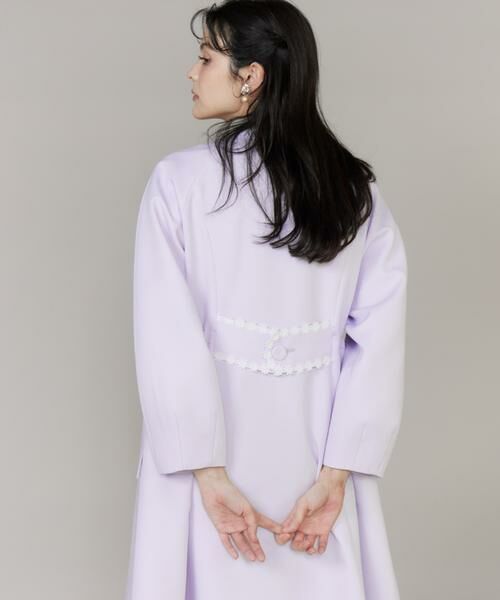 Maglie le cassetto / マーリエ ル カセット その他アウター | 《大きいサイズ》配色フラワーレースコート《M Maglie le cassetto》 | 詳細12