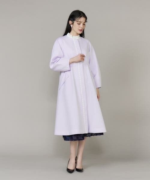 Maglie le cassetto / マーリエ ル カセット その他アウター | 《大きいサイズ》配色フラワーレースコート《M Maglie le cassetto》 | 詳細3