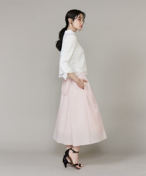 Maglie le cassetto / マーリエ ル カセット ミニ・ひざ丈スカート | サスペンダー付きジャガードスカート | 詳細12