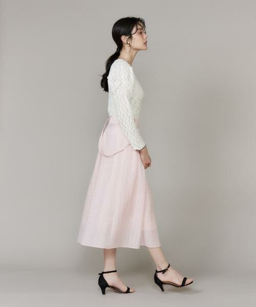 Maglie le cassetto / マーリエ ル カセット ミニ・ひざ丈スカート | サスペンダー付きジャガードスカート | 詳細4