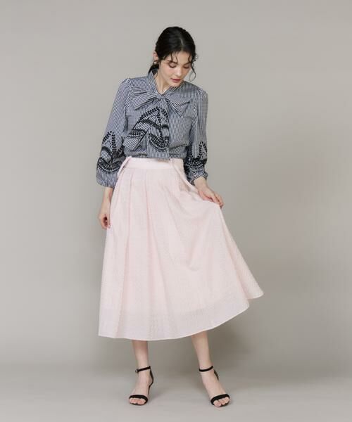 Maglie le cassetto / マーリエ ル カセット ミニ・ひざ丈スカート | サスペンダー付きジャガードスカート | 詳細9