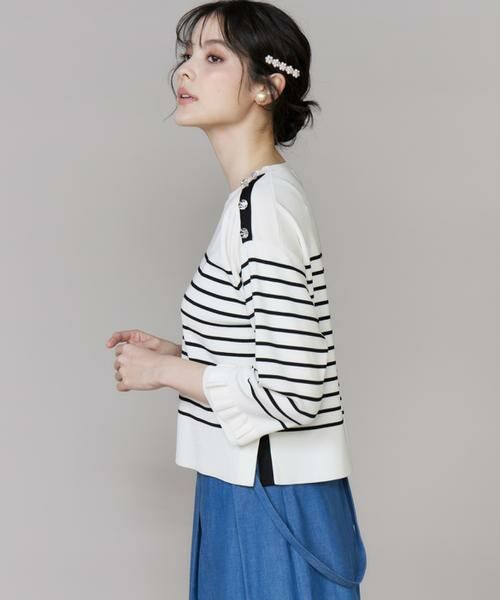 Maglie le cassetto / マーリエ ル カセット ニット・セーター | 袖フリルニットプルオーバー | 詳細13