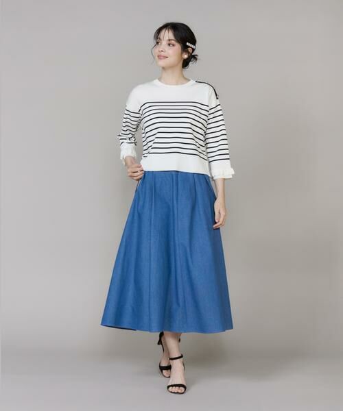 Maglie le cassetto / マーリエ ル カセット ニット・セーター | 《大きいサイズ》袖フリルニットプルオーバー | 詳細2