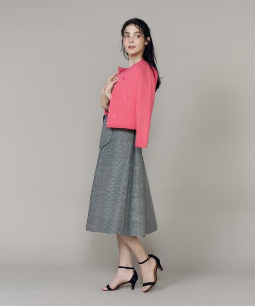 Maglie le cassetto / マーリエ ル カセット その他アウター | 《大きいサイズ》サテンリボンニットジャケット | 詳細10