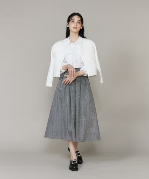 Maglie le cassetto / マーリエ ル カセット その他アウター | 《大きいサイズ》サテンリボンニットジャケット | 詳細2