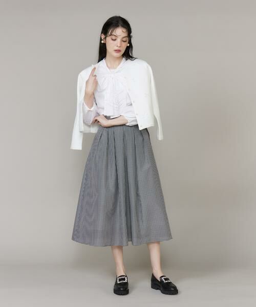 Maglie le cassetto / マーリエ ル カセット その他アウター | 《大きいサイズ》サテンリボンニットジャケット | 詳細3