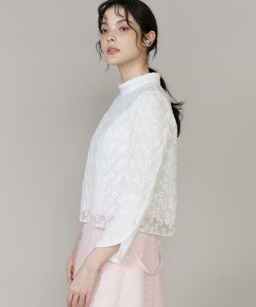 Maglie le cassetto / マーリエ ル カセット シャツ・ブラウス | 《WEB・POPUP限定》フラワー刺繍シアーブラウス《M Maglie le cassetto》 | 詳細9