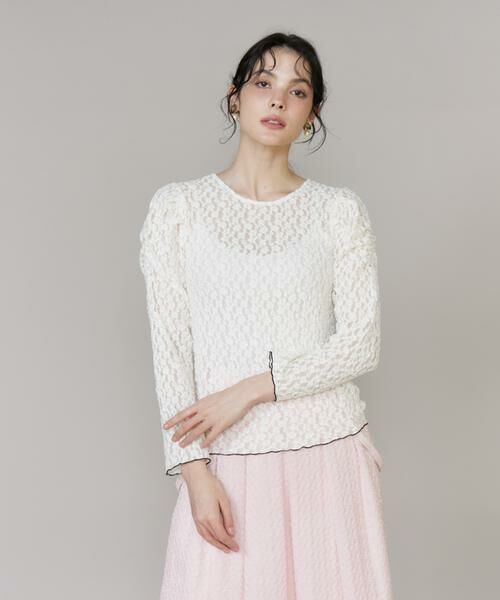 Maglie le cassetto / マーリエ ル カセット カットソー | 配色レースカットソー | 詳細11