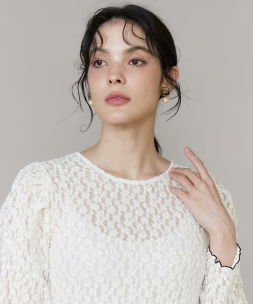 Maglie le cassetto / マーリエ ル カセット カットソー | 配色レースカットソー | 詳細14
