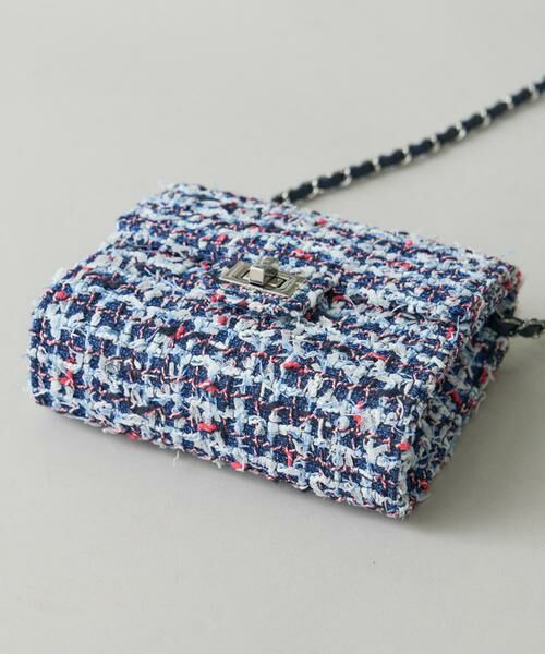 Maglie le cassetto / マーリエ ル カセット ショルダーバッグ | 《M Maglie le cassetto》デニムファンシーツイードショルダーバッグ | 詳細6