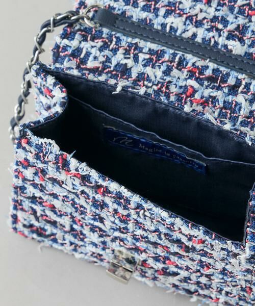 Maglie le cassetto / マーリエ ル カセット ショルダーバッグ | 《M Maglie le cassetto》デニムファンシーツイードショルダーバッグ | 詳細8
