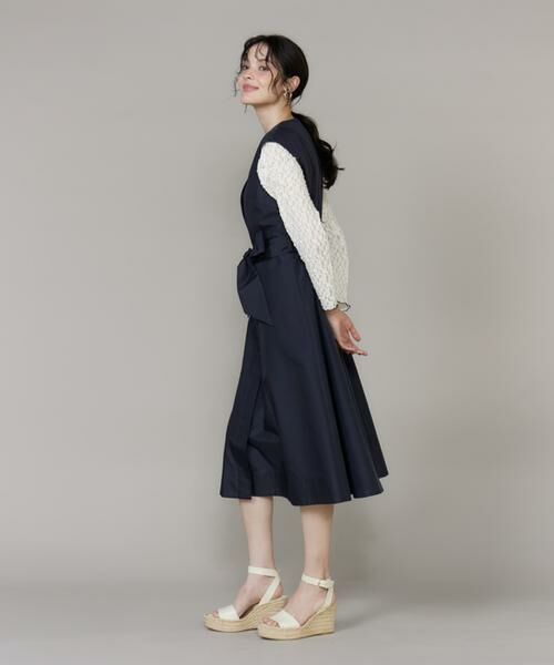 Maglie le cassetto / マーリエ ル カセット ミニ丈・ひざ丈ワンピース | 《M Maglie le cassetto》フラワーモチーフレースワンピース | 詳細11