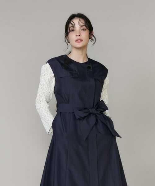 Maglie le cassetto / マーリエ ル カセット ミニ丈・ひざ丈ワンピース | 《大きいサイズ》フラワーモチーフレースワンピース《M Maglie le cassetto》 | 詳細12