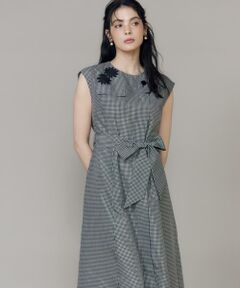 Maglie le cassetto / マーリエ ル カセット ミニ丈・ひざ丈ワンピース | 《プラスサイズ》フラワーモチーフレースワンピース《M Maglie le cassetto》