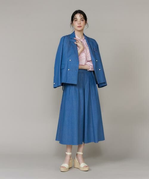 Maglie le cassetto / マーリエ ル カセット Gジャン・デニムジャケット | 《WEB・POPUP限定》刺繍コンパクトデニムジャケット《M Maglie le cassetto》 | 詳細2