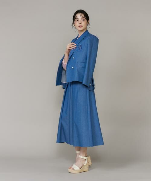 Maglie le cassetto / マーリエ ル カセット Gジャン・デニムジャケット | 《WEB・POPUP限定》刺繍コンパクトデニムジャケット《M Maglie le cassetto》 | 詳細4