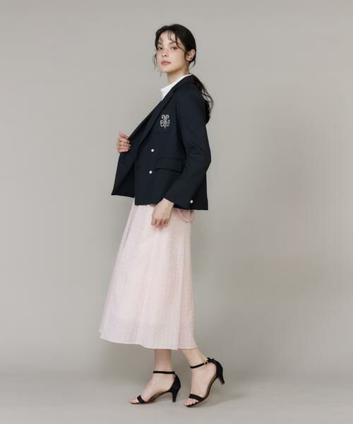 Maglie le cassetto / マーリエ ル カセット その他アウター | 《大きいサイズ》ロゴ刺繍パール釦ジャケット《M Maglie le cassetto》 | 詳細4