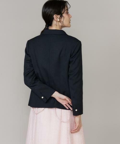 Maglie le cassetto / マーリエ ル カセット その他アウター | 《大きいサイズ》ロゴ刺繍パール釦ジャケット《M Maglie le cassetto》 | 詳細8