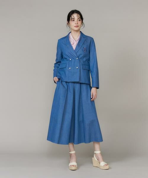 Maglie le cassetto / マーリエ ル カセット Gジャン・デニムジャケット | 《大きいサイズ》《WEB・POPUP限定》刺繍コンパクトデニムジャケット《M Maglie le cassetto》 | 詳細6