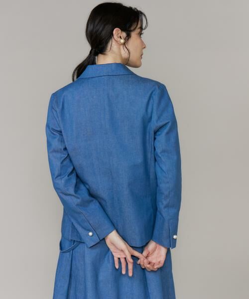 Maglie le cassetto / マーリエ ル カセット Gジャン・デニムジャケット | 《プラスサイズ》《WEB・POPUP限定》刺繍コンパクトデニムジャケット《M Maglie le cassetto》 | 詳細14