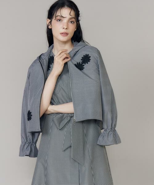 Maglie le cassetto / マーリエ ル カセット その他アウター | 《M Maglie le cassetto》フラワーモチーフレースブルゾン | 詳細1