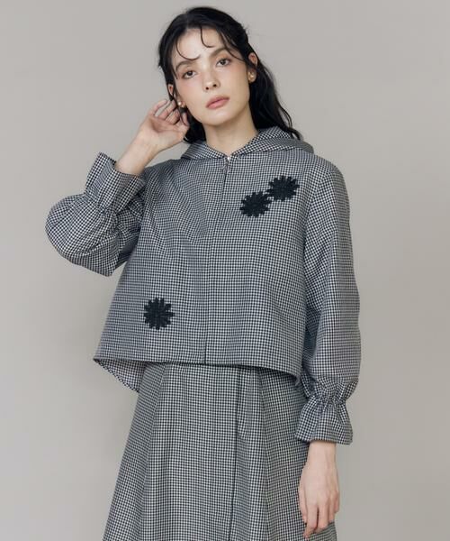 Maglie le cassetto / マーリエ ル カセット その他アウター | 《M Maglie le cassetto》フラワーモチーフレースブルゾン | 詳細11