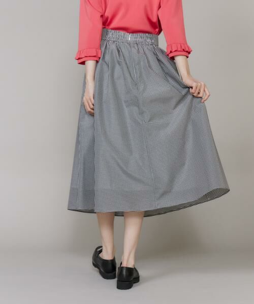 Maglie le cassetto / マーリエ ル カセット ミニ・ひざ丈スカート | 《M Maglie le cassetto》ロゴテープタックスカート | 詳細14