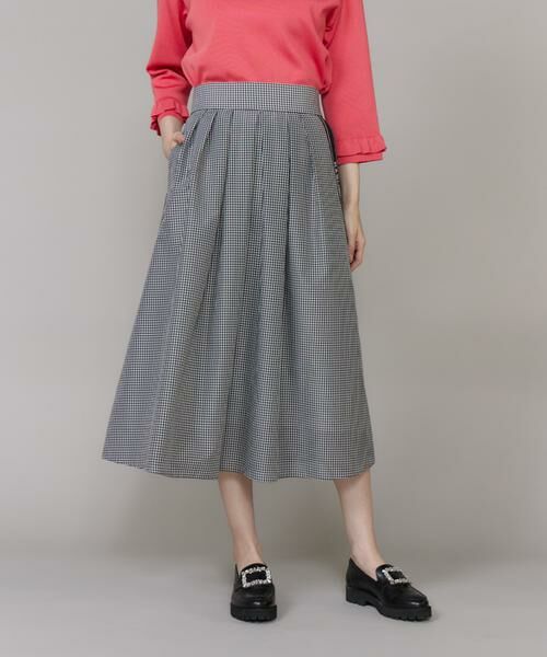 Maglie le cassetto / マーリエ ル カセット ロング・マキシ丈スカート | 《大きいサイズ》ロゴテープタックスカート《M Maglie le cassetto》 | 詳細12