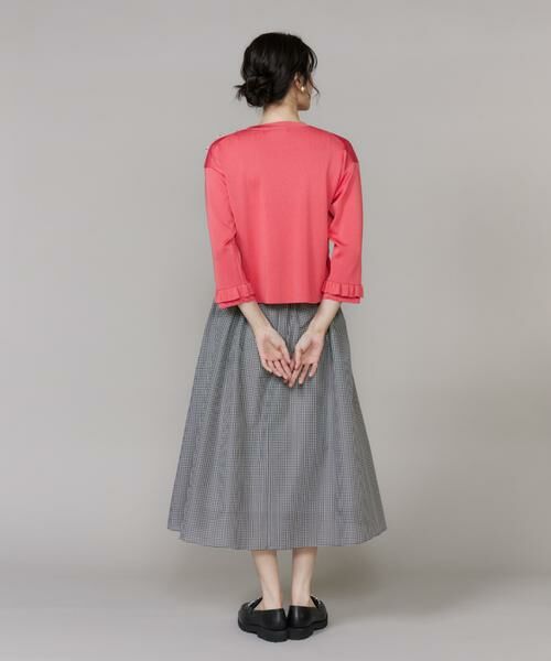 Maglie le cassetto / マーリエ ル カセット ロング・マキシ丈スカート | 《大きいサイズ》ロゴテープタックスカート《M Maglie le cassetto》 | 詳細5