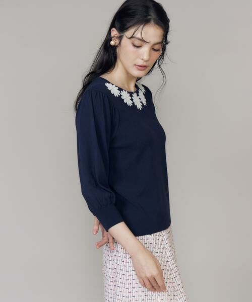 Maglie le cassetto / マーリエ ル カセット ニット・セーター | モチーフレースニットプルオーバー | 詳細14