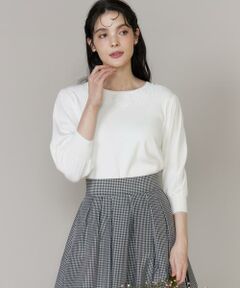 Maglie le cassetto / マーリエ ル カセット ニット・セーター | 《大きいサイズ》モチーフレースニットプルオーバー