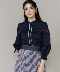 Maglie le cassetto / マーリエ ル カセット シャツ・ブラウス | スタンドレースブラウス