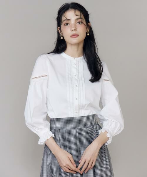 Maglie le cassetto / マーリエ ル カセット シャツ・ブラウス | スタンドレースブラウス | 詳細1