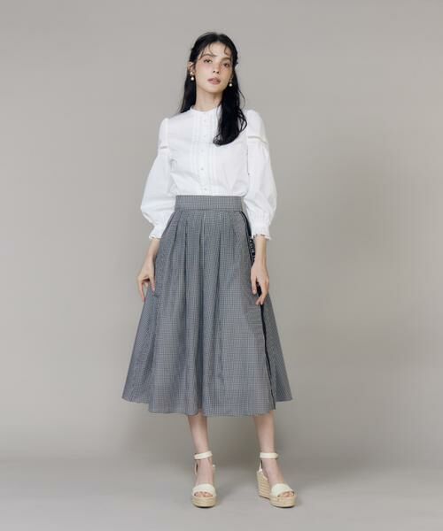 Maglie le cassetto / マーリエ ル カセット シャツ・ブラウス | スタンドレースブラウス | 詳細2