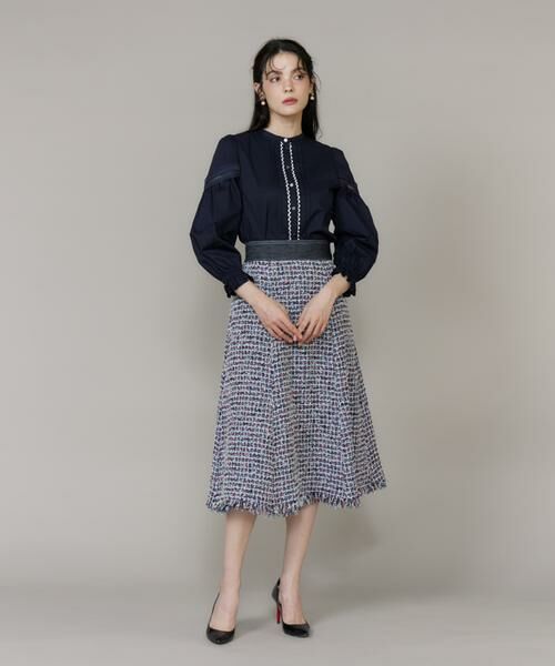 Maglie le cassetto / マーリエ ル カセット シャツ・ブラウス | スタンドレースブラウス | 詳細5